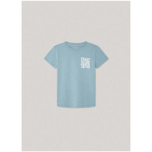 Textil Rapaz T-shirts e Pólos Pepe JEANS V-neck PB503847-546-3-21 Azul
