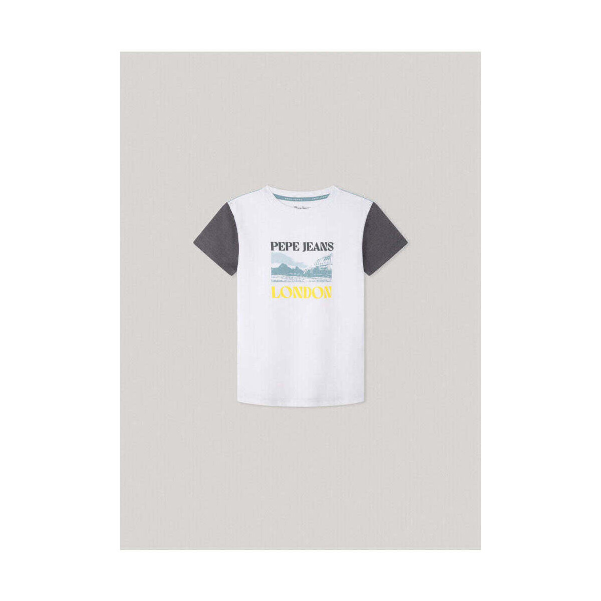 Textil Rapaz T-shirts e Pólos Pepe jeans PB503850-800-1-21 Branco