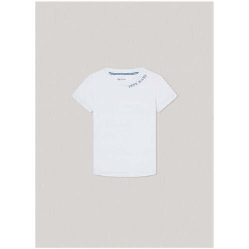 Textil Rapaz T-shirts e Pólos Pepe jeans vintage PB503859-800-1-21 Branco