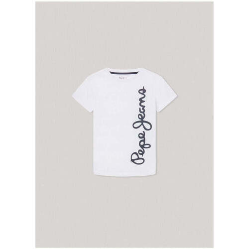 Textil Rapaz T-shirts e Pólos Pepe jeans vintage PB503861-800-1-21 Branco