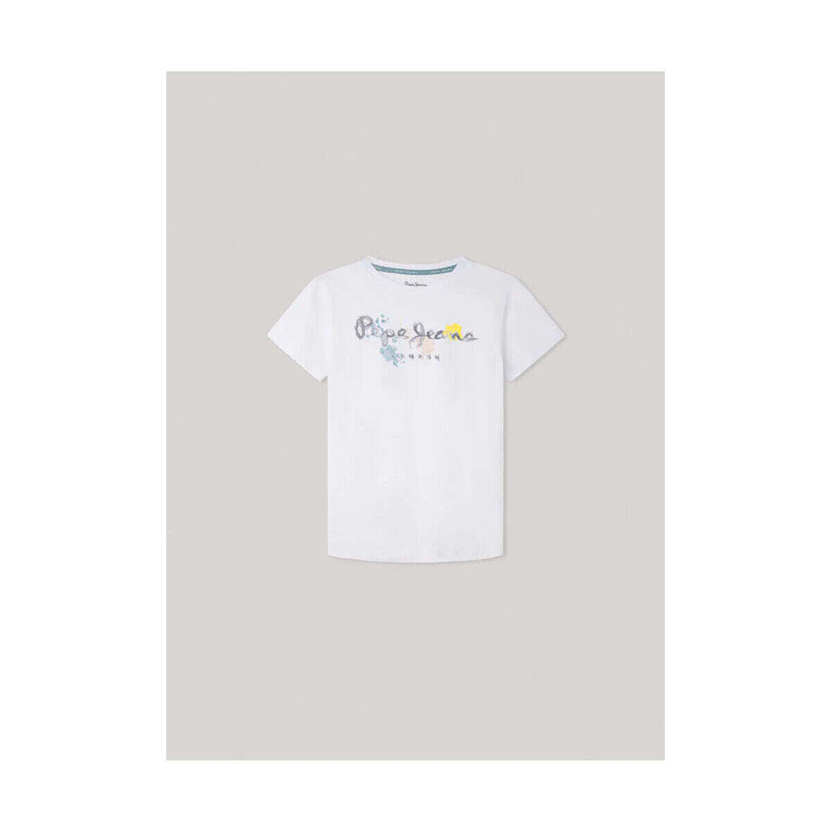 Textil Rapaz T-shirts e Pólos Pepe jeans PB503849-800-1-21 Branco