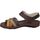 Sapatos Mulher Sandálias Walk & Fly 3861-43170 Castanho