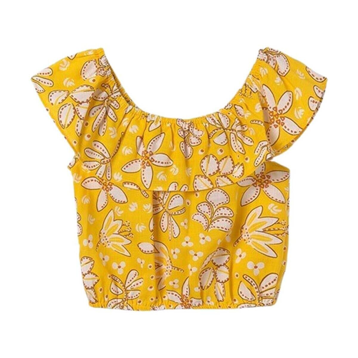 Textil Rapariga Tops / Blusas Mayoral  Amarelo