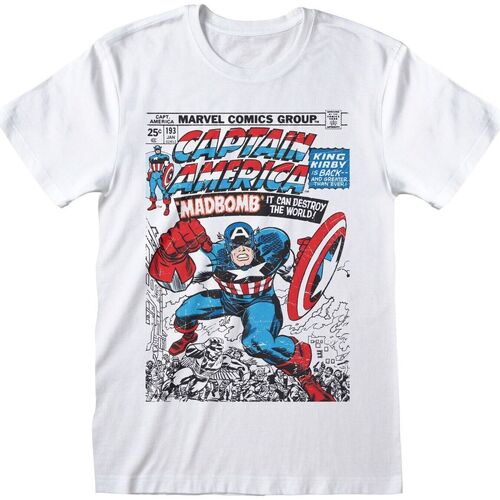 Textil Homem T-shirt mangas compridas Capitan America MAR00528TSW Multicolor