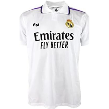 Textil Rapaz T-shirt mangas compridas Real Madrid  Branco