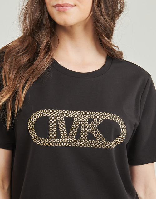 MICHAEL Michael Kors GROMMET EMPIRE CLSSIC TEE Preto