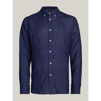 Textil Homem Camisas mangas comprida Tommy Hilfiger MW0MW34602 Azul