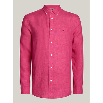 Textil Homem Camisas mangas comprida Tommy Hilfiger MW0MW34602 Vermelho