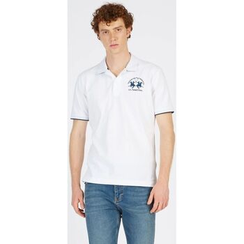 Textil Homem T-shirts e Pólos La Martina CCMP01 PK001-00001 OPTIC WHITE Branco