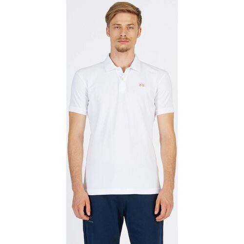 Textil Homem ellesse Fede Sort T-shirt med logobånd La Martina CCMP02-PK001 PQT STR-00001 OPTIC WHITE Branco