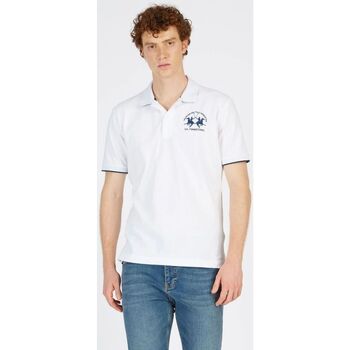 Textil Homem T-shirts e Pólos La Martina CCMP01 PK001-00001 OPTIC WHITE Branco