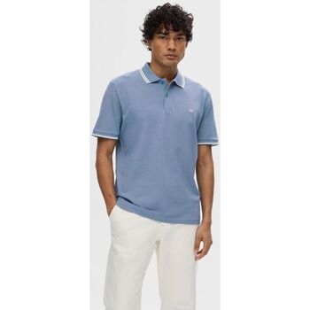 Textil Homem T-shirts e Pólos Selected 16087840 DANTE SPORT-CASHMERE BLUE Azul