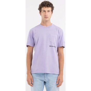 Textil Homem T-shirts e Pólos Replay M6815.22662G-627 Violeta