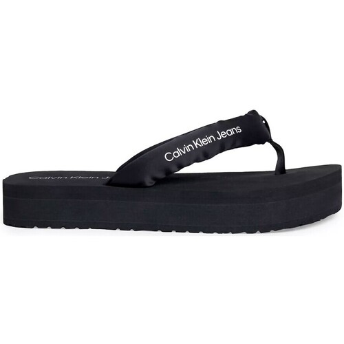 Sapatos Mulher chinelos with Calvin Klein Jeans 31889 NEGRO