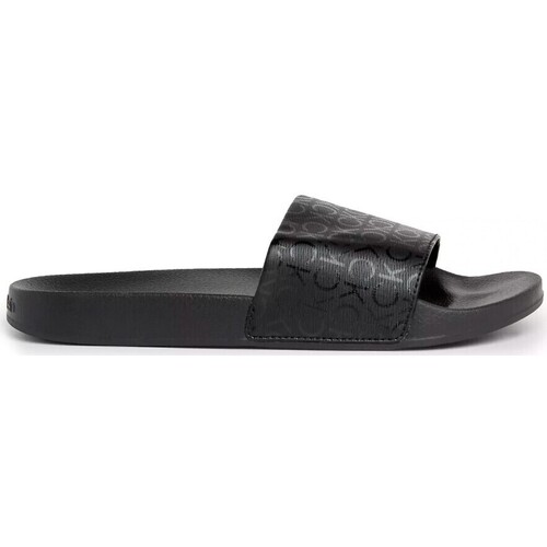 Sapatos Mulher chinelos with Calvin Klein Jeans 31866 NEGRO