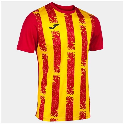 Textil Homem T-Shirt mangas curtas Joma Camiseta Manga Corta Inter Iii Vermelho, Amarelo