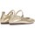 Sapatos Mulher Calçado de segurança Wonders BAILARINA FLEXIBLE DE PIEL  PEPA A-86101 PLATA Ouro