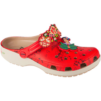 Sapatos Mulher Chinelos Crocs Classic Frida Kahlo Classic Clog Vermelho