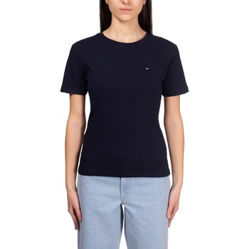 Textil Mulher T-shirts e Pólos Tommy Hilfiger WW0WW40587 Azul