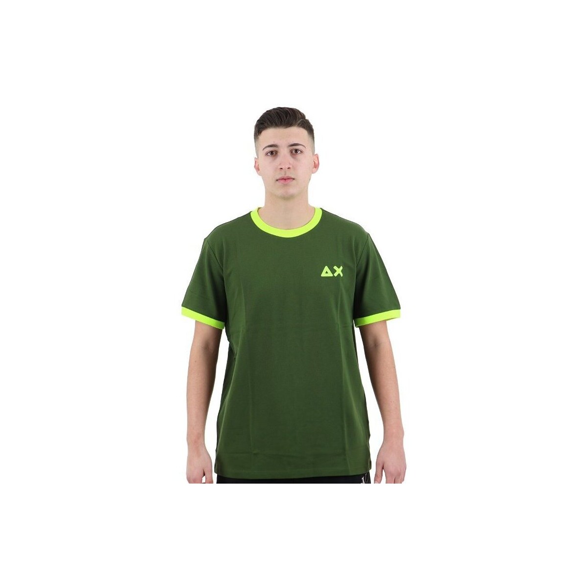 Textil Homem T-shirts e Pólos Sun68 T34125 Verde
