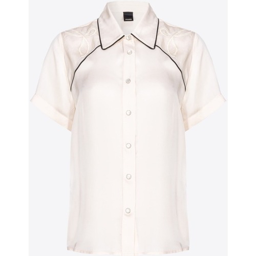Textil Mulher camisas Pinko 103746A1XM Branco