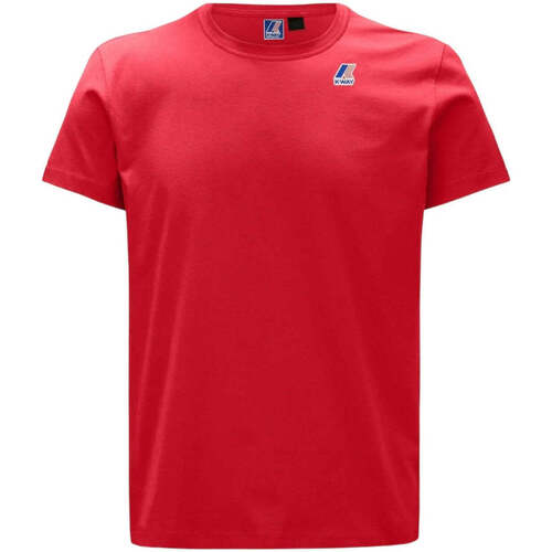 Textil Homem T-shirts e Pólos K-Way  Vermelho