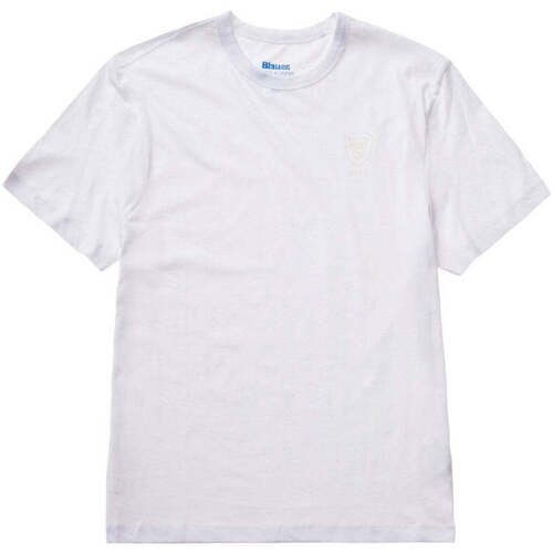 Textil Homem T-shirts e Pólos Blauer  Branco