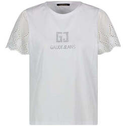 Textil Mulher T-shirts e Pólos Gaudi 411BD64039-2100-1-1 Branco