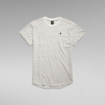 Textil Homem patchwork logo-print 3 4-sleeve T-shirt G-Star Raw D16396-D565 LASH-971 MILK HTR Branco