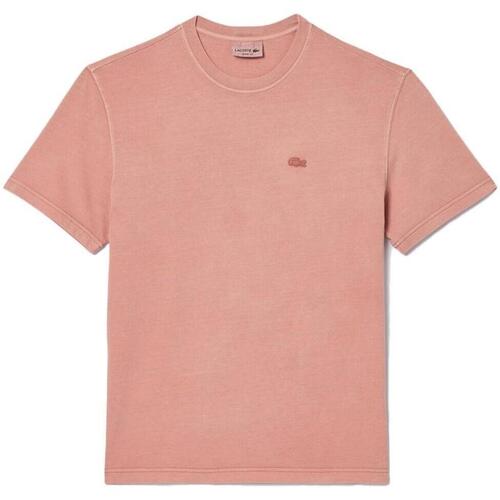 Textil Homem T-Shirt mangas curtas Lacoste  Rosa