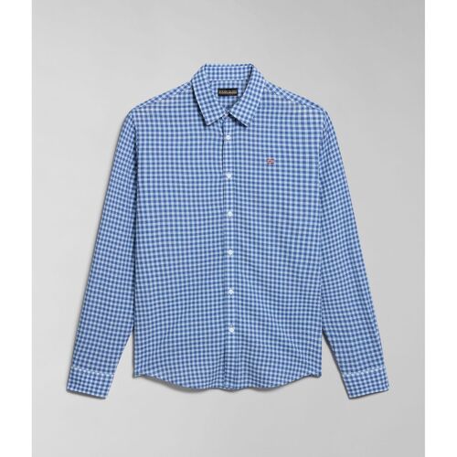 Textil Homem Camisas mangas comprida Napapijri G-TULITA LS NP0A4HTT-CAW Azul