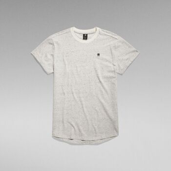 Textil Homem patchwork logo-print 3 4-sleeve T-shirt G-Star Raw D16396-D565 LASH-971 MILK HTR Branco