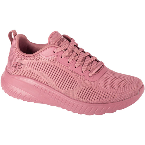 Sapatos Mulher Sapatilhas Skechers Bobs Squad Chaos - Face Off Rosa