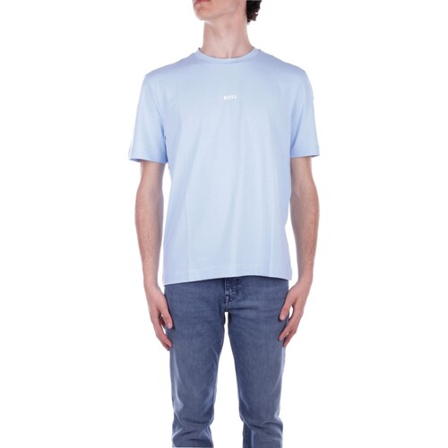 Textil Homem T-Shirt mangas curtas BOSS 50473278 Azul