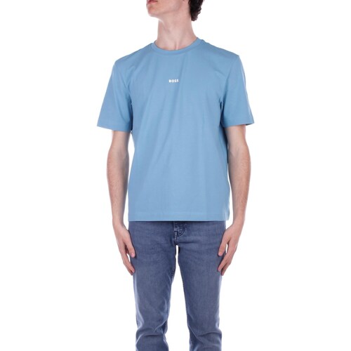 Textil Homem T-Shirt mangas curtas BOSS 50473278 Azul