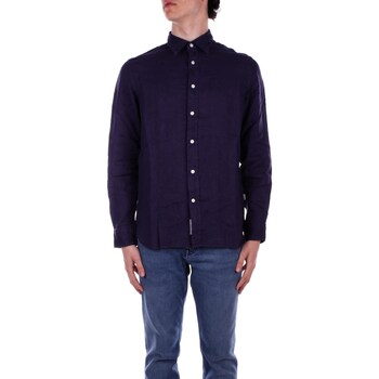 Textil Homem Camisas Hoodie comprida Woolrich CFWOSI0113MRUT3372 Azul