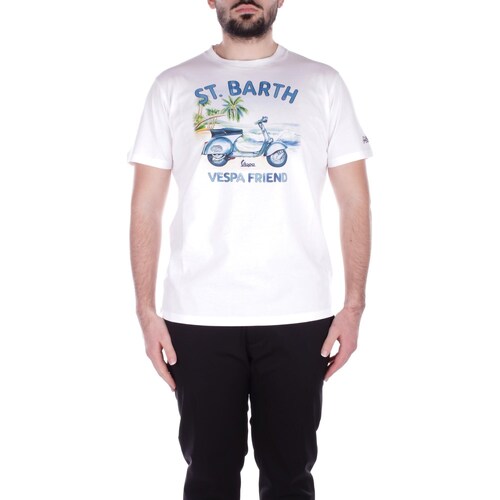 Textil Homem T-Shirt mangas curtas Linea Emme Marel TSHM001 Branco
