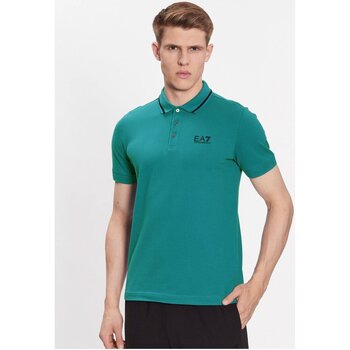 Textil Homem T-shirts e Pólos Emporio Armani EA7 8NPF06 PJ04Z Verde