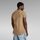 Textil Homem T-shirts e Pólos G-Star Raw D16396-D565 LASH-8042 FD FAWN HTR Castanho