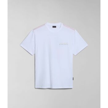 Textil Homem T-shirts e Pólos Napapijri S-GRAS NP0A4HQN-002 Branco