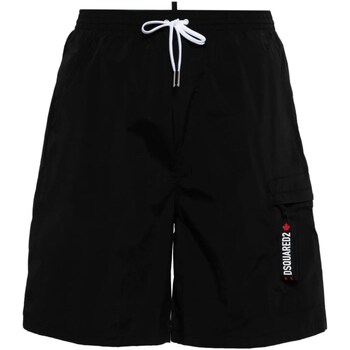 Textil Homem Shorts / Bermudas Dsquared D7BMC5500 Preto