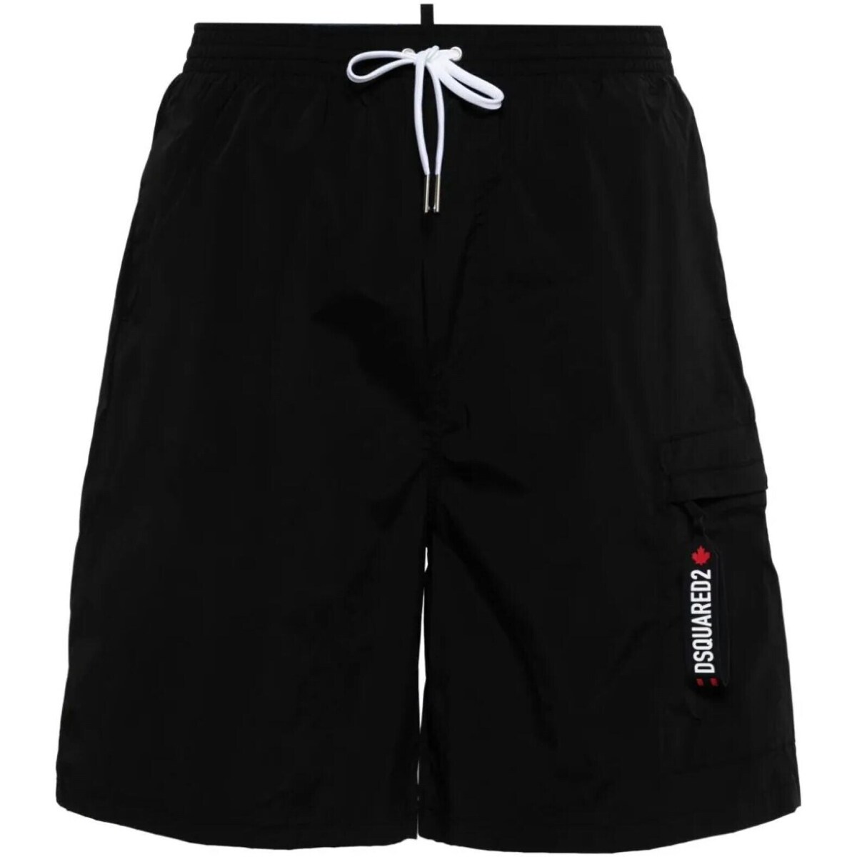 Textil Homem Shorts logo-patch / Bermudas Dsquared D7BMC5500 Preto