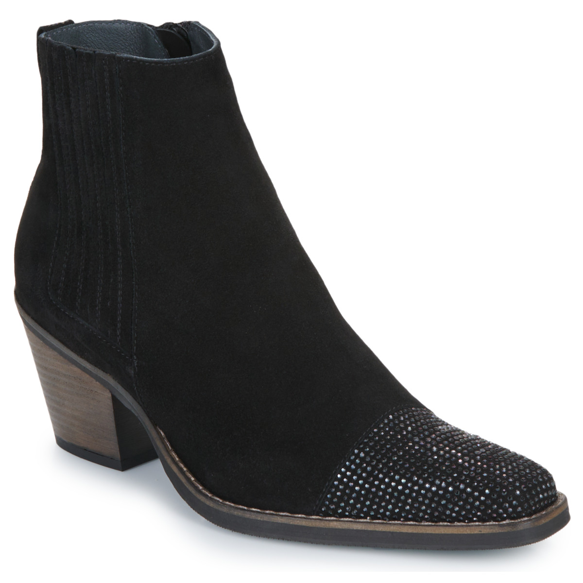 Sapatos Mulher Botins Otess / Zoï PRIMA Preto / Prata