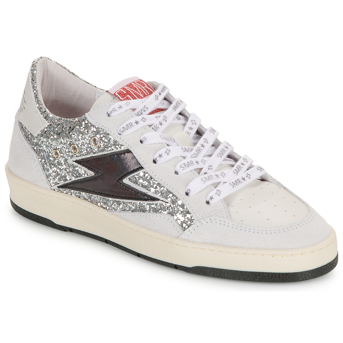 Sapatos Mulher Sapatilhas Semerdjian DANY Prata / Branco