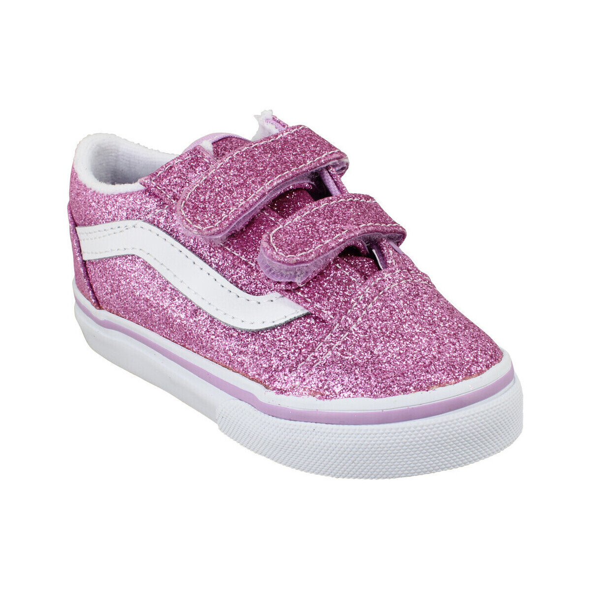 Sapatos Criança Sapatilhas Vans Old Skool V Glitter Enfant Lilac Rosa