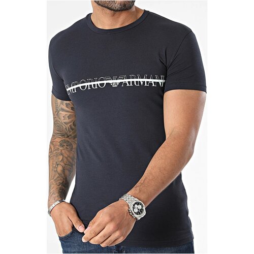 Textil Homem T-Shirt mangas curtas Emporio Armani 111035 4R729 Azul