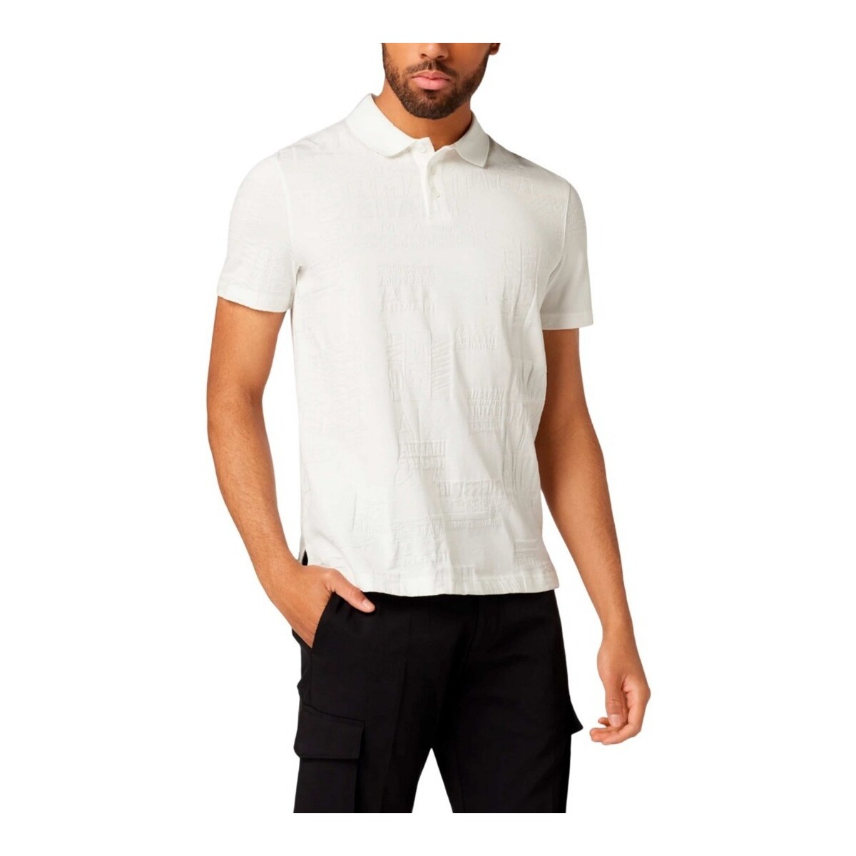 Textil Homem T-shirts e Pólos EAX 3DZFHMZJ2ZZ Branco