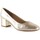 Sapatos Mulher Escarpim Chamby Sapatos Bombas de couro douradas da Ouro
