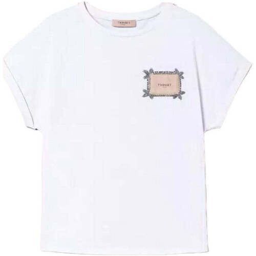 Textil Mulher T-shirts e Pólos Twin Set  Branco