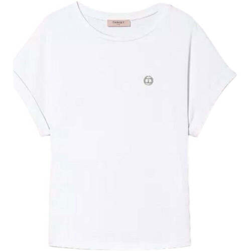 Textil Mulher T-shirts e Pólos Twin Set  Branco